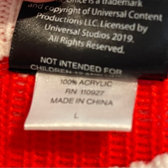 The Office Dunder Mifflin Ugly Christmas Sweater L Paper Company - Picture 4 of 4